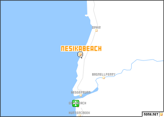 map of Nesika Beach