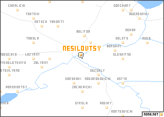 map of Nesilovtsy