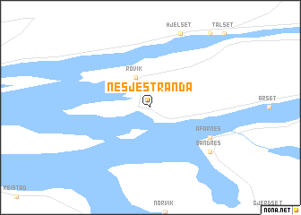 map of Nesjestranda