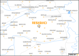 map of Neskovici