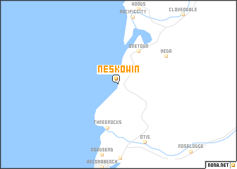 map of Neskowin