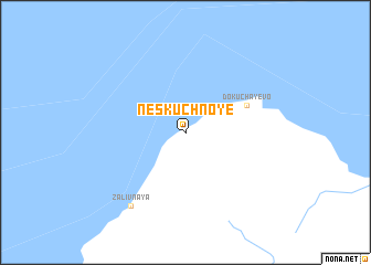 map of Neskuchnoye