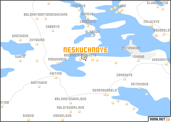 map of Neskuchnoye