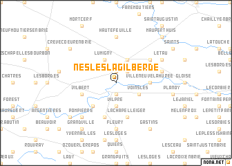 map of Nesles-la-Gilberde