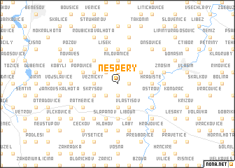 map of Nespery