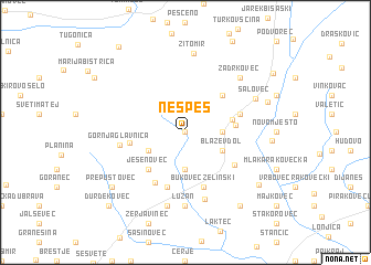 map of Nespeš