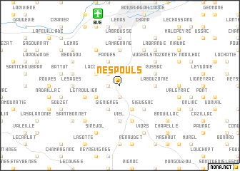 map of Nespouls