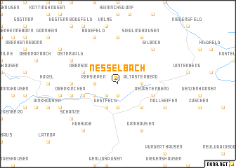 map of Nesselbach