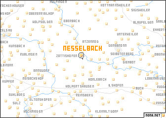 map of Nesselbach