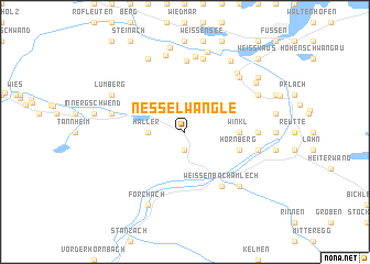 map of Nesselwängle