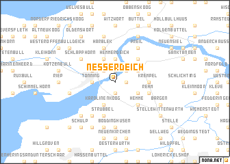 map of Nesserdeich