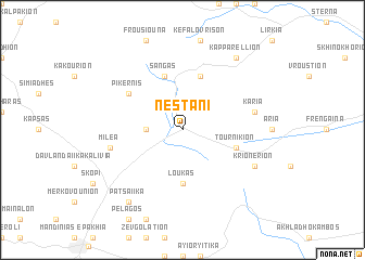map of Nestáni