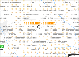 map of Nestelbach bei Graz