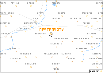 map of Nestenyaty