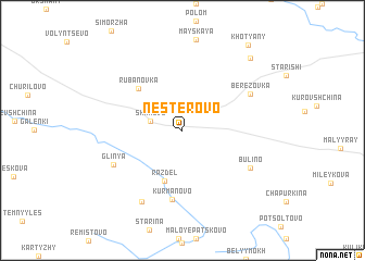 map of Nesterovo