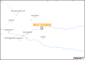 map of Nesterovo