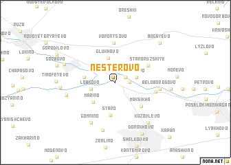 map of Nesterovo