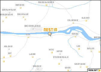 map of Neštin