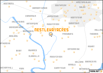 map of Nestleway Acres