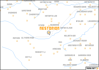 map of Nestórion