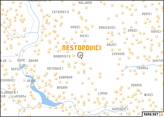 map of Nestorovići