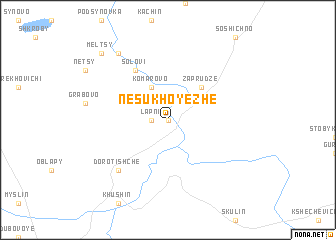 map of Nesukhoyezhe