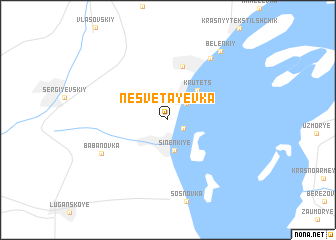 map of Nesvetayevka