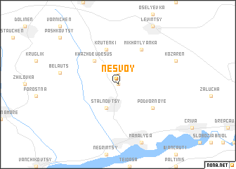 map of Nesvoy