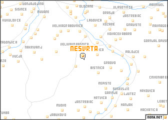 map of Nesvrta