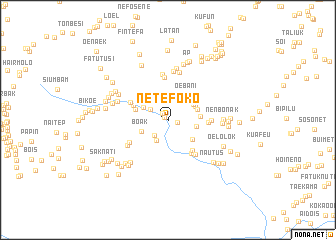 map of Netefoko