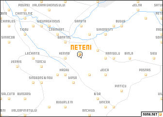 map of Neţeni