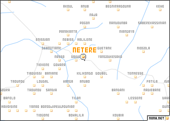 map of Nétéré