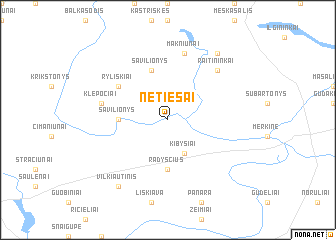 map of Netiesai