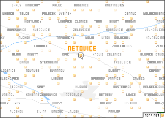 map of Netovice