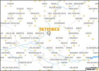 map of Netřebice