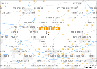 map of Netteberge