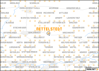 map of Nettelstedt