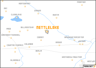 map of Nettle Lake