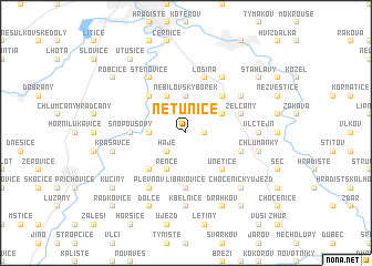 map of Netunice