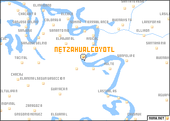 map of Netzahualcóyotl