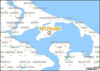 map of Netzelkow