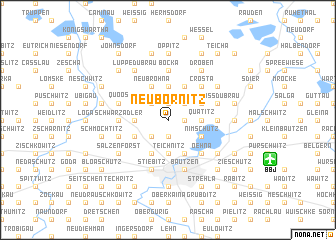 map of Neubornitz