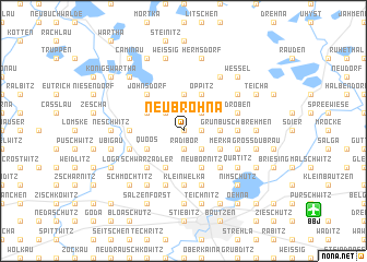 map of Neubrohna