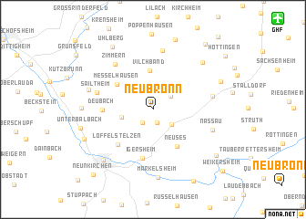 map of Neubronn