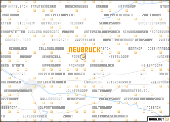 map of Neubruck