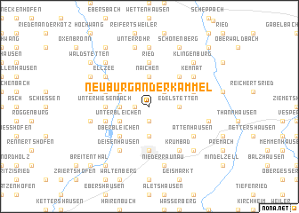 map of Neuburg an der Kammel