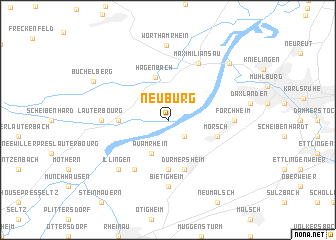 map of Neuburg