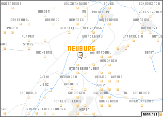 map of Neuburg