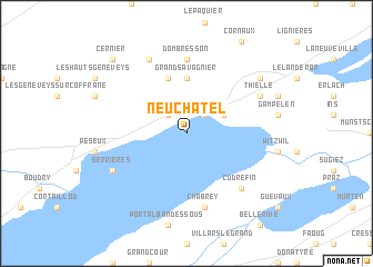 map of Neuchâtel