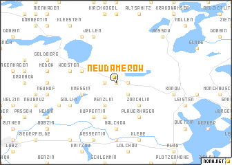 map of Neu Damerow